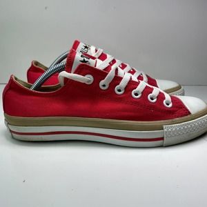 Converse Chuck Taylor FX OX Red Women's 8 Canvas Unisex Lace Up Trainers 102081F
